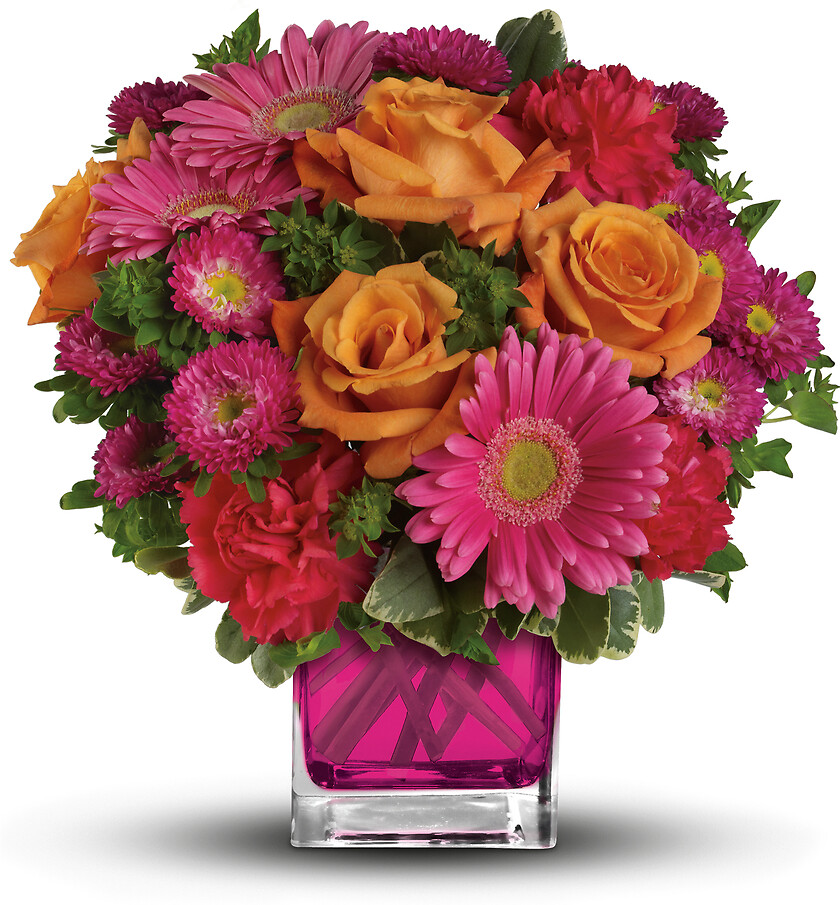 Turn Up The Pink Bouquet arranged by a florist in Hauppauge, NY The