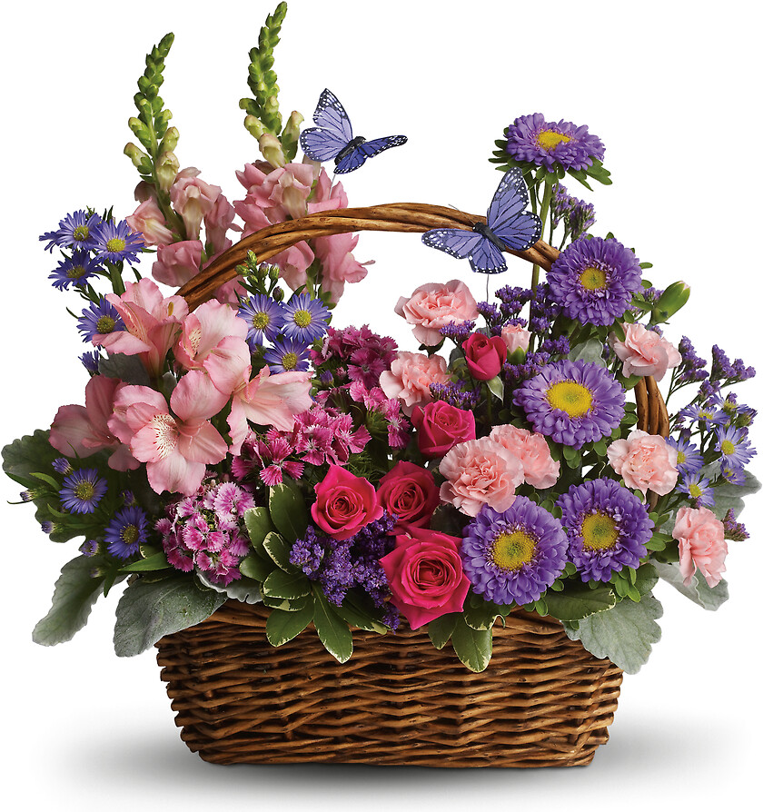Country Basket Blooms arranged by a florist in Hauppauge, NY The